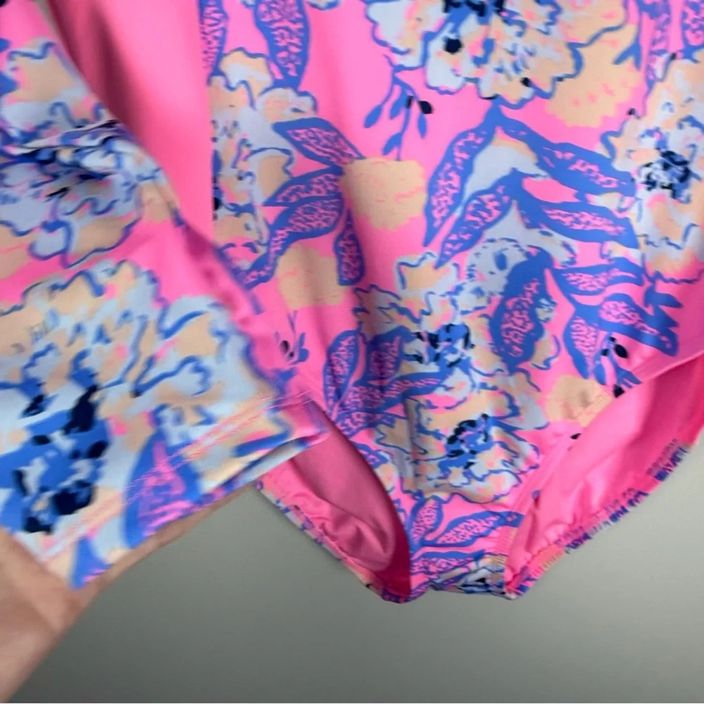 NWT Lilly Pulitzer UPF 50 Wynton Rashguard One Piece Swimsuit  KOALAFIED Size 16